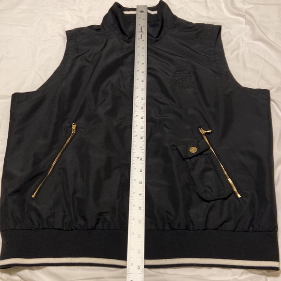 Lauren Ralph Lauren Active wear Vest Black White Gold  Size XL Lightweight EC - Picture 10 of 15